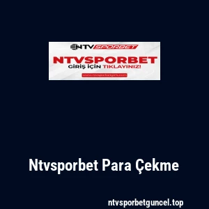 Ntvsporbet Para Çekme